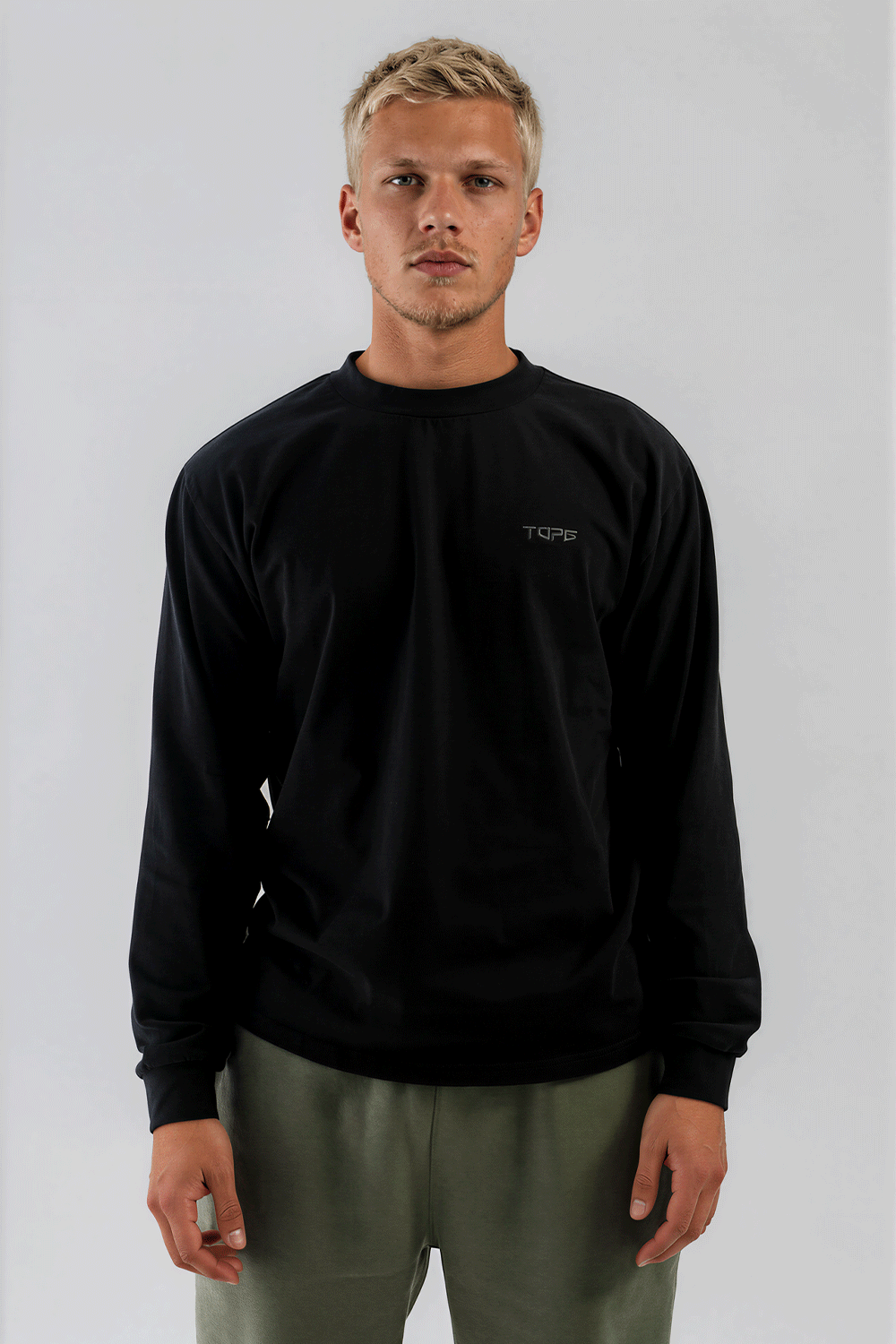 Essential Oversized Long Sleeve Black