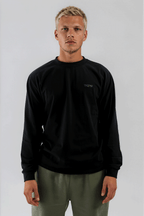 Essential Oversized Long Sleeve Black