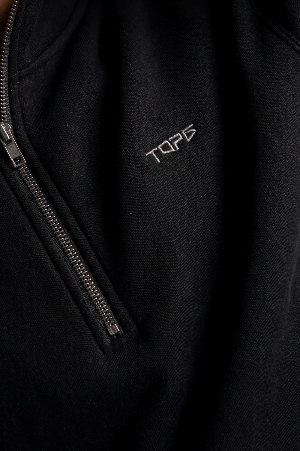 TG Half Zip Crew Black