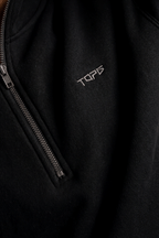 TG Half Zip Crew Black
