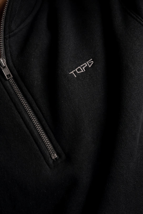 TG Half Zip Crew Black