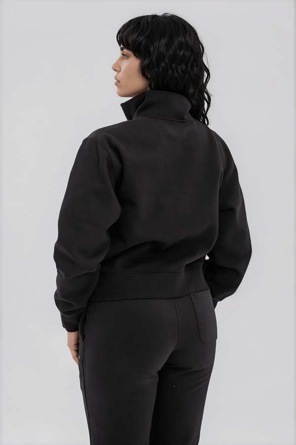 TG Half Zip Crew Black