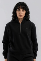 TG Half Zip Crew Black