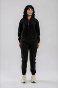 TG Half Zip Crew Black