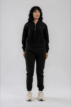 TG Half Zip Crew Black