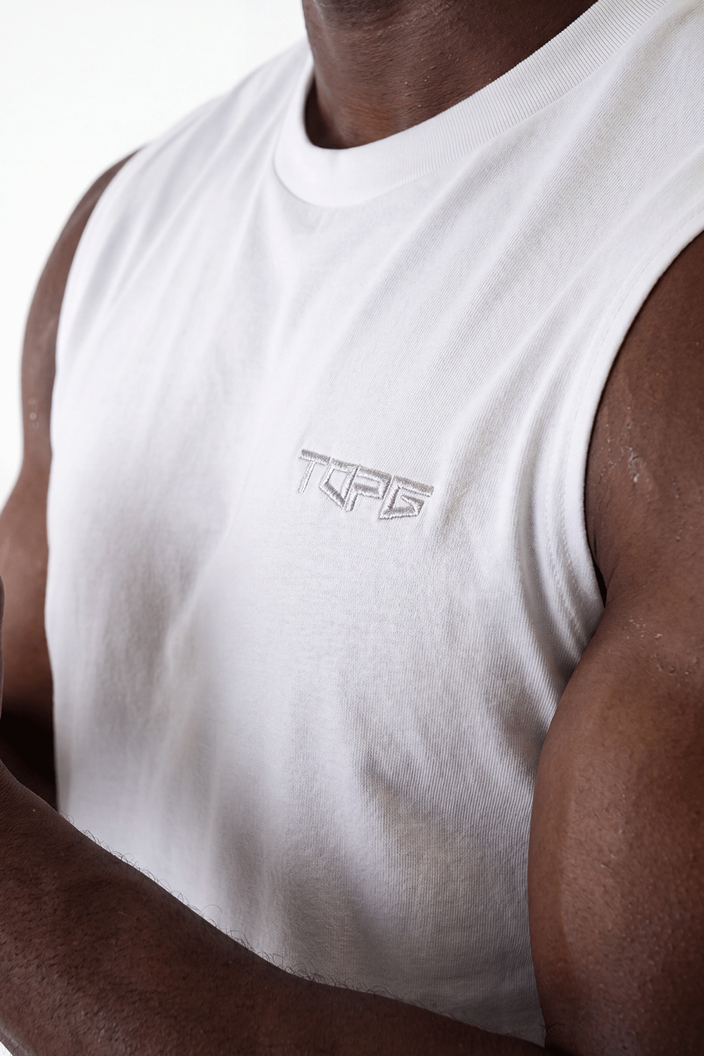 Apex Cut Tank White