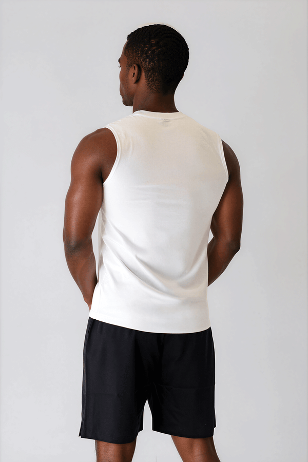 Apex Cut Tank White