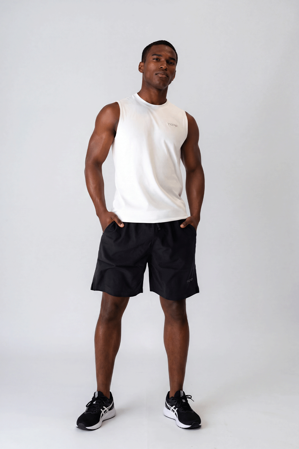 Apex Cut Tank White
