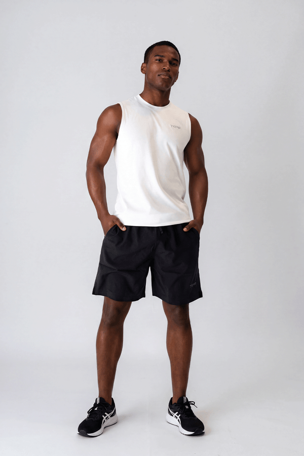 Apex Cut Tank White