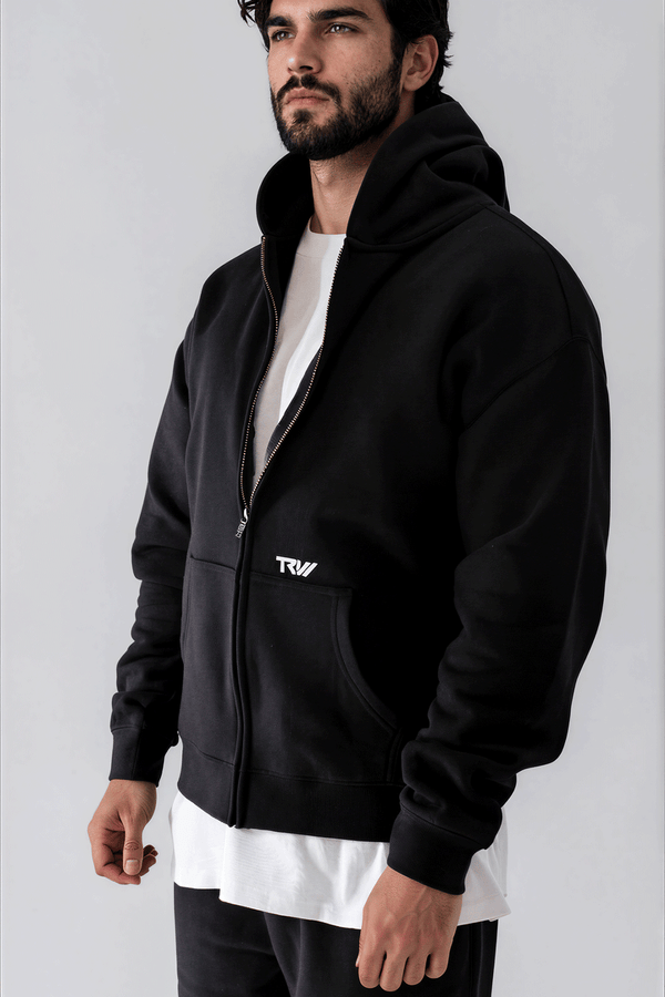 TRW Zip Hoodie Black