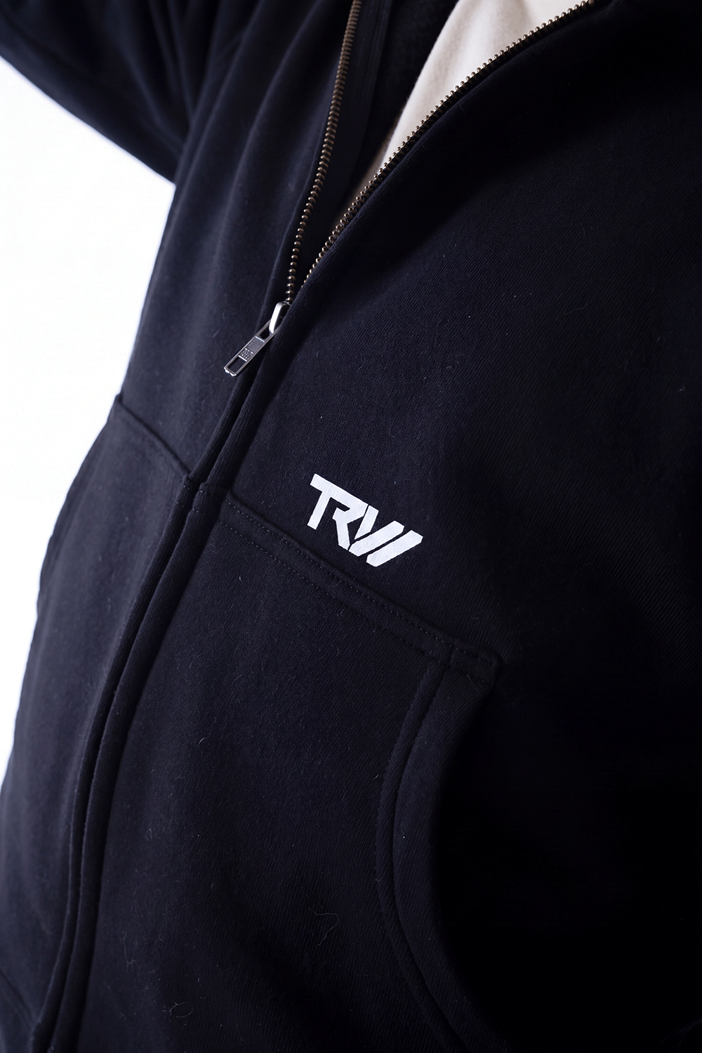TRW Zip Hoodie Black
