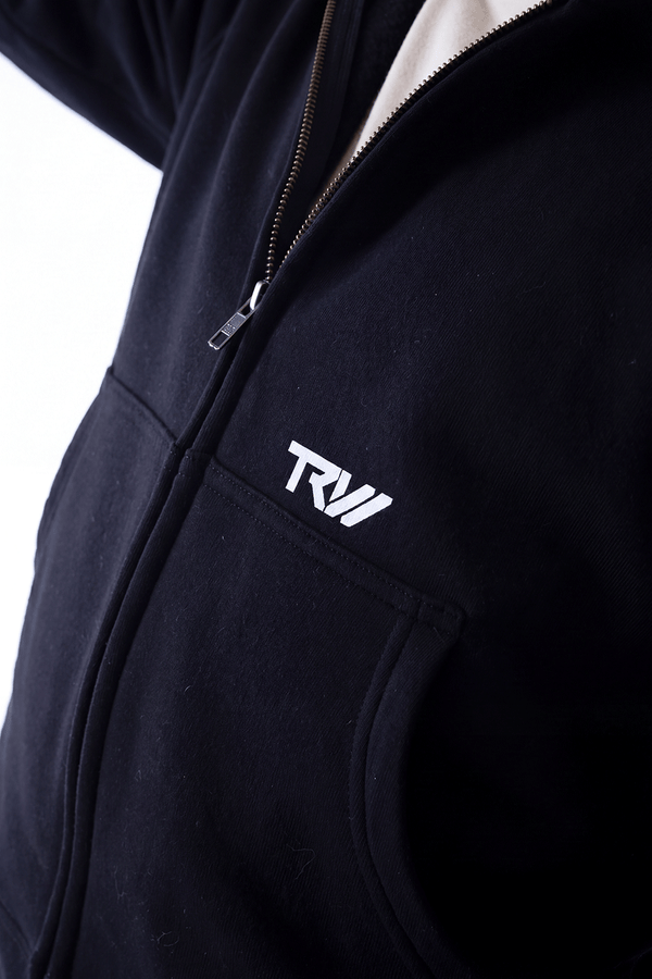 TRW Zip Hoodie Black