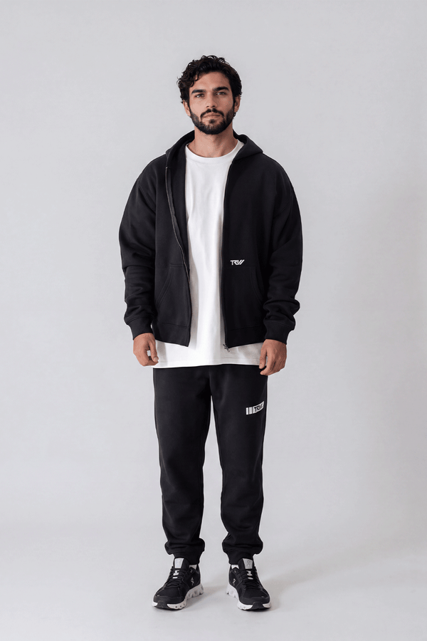 TRW Zip Hoodie Black