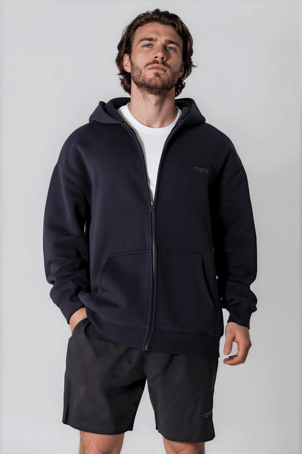 Axis Zip Hoodie Navy