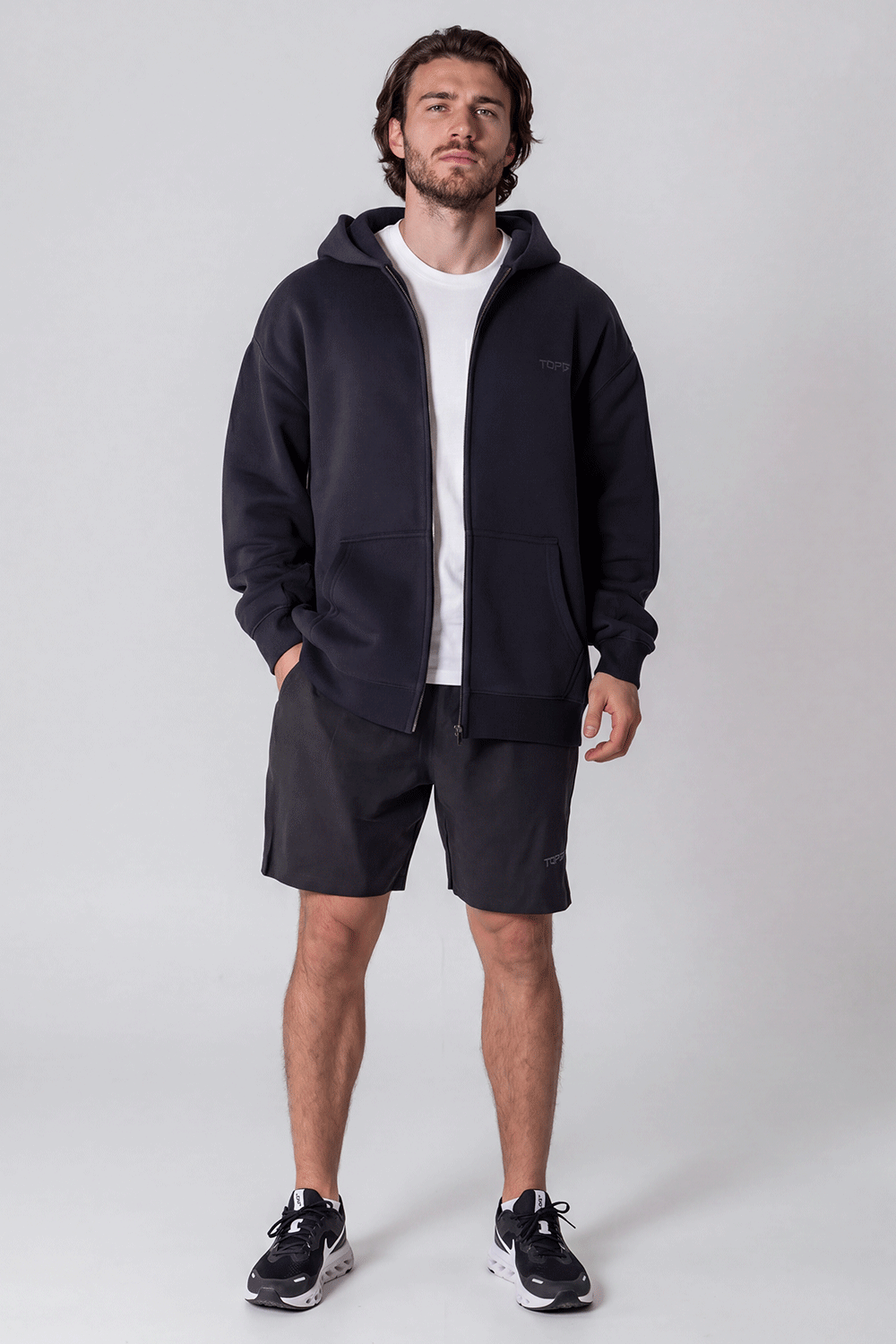 Axis Zip Hoodie Navy