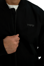 Black Line Bomber Jacket Black