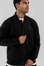 Black Line Bomber Jacket Black