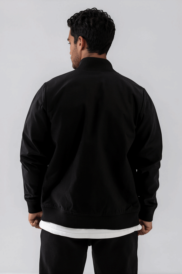 Black Line Bomber Jacket Black