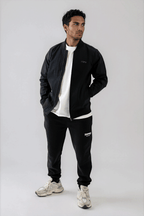 Black Line Bomber Jacket Black
