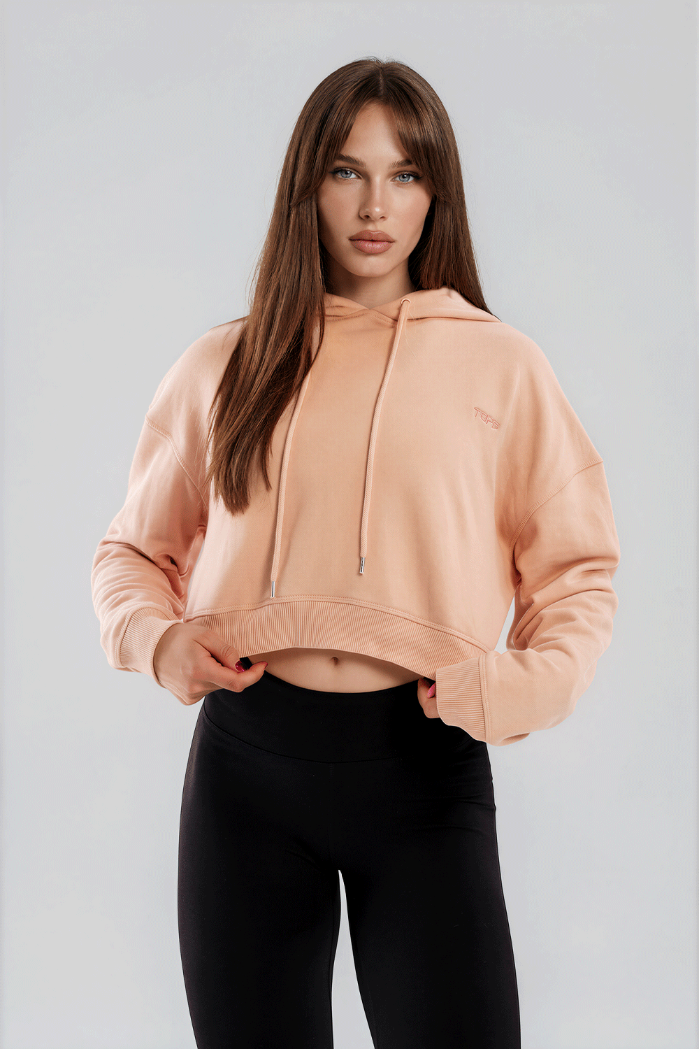 Essential Crop Hood Pink