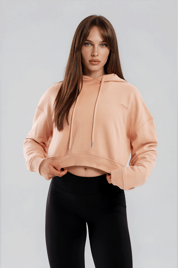Essential Crop Hood Pink
