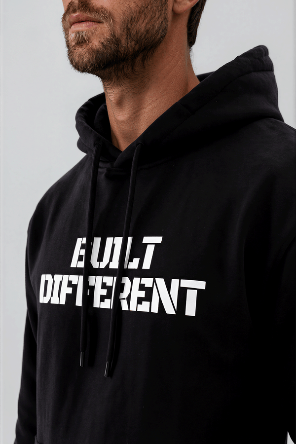 Built Different Hoodie Black