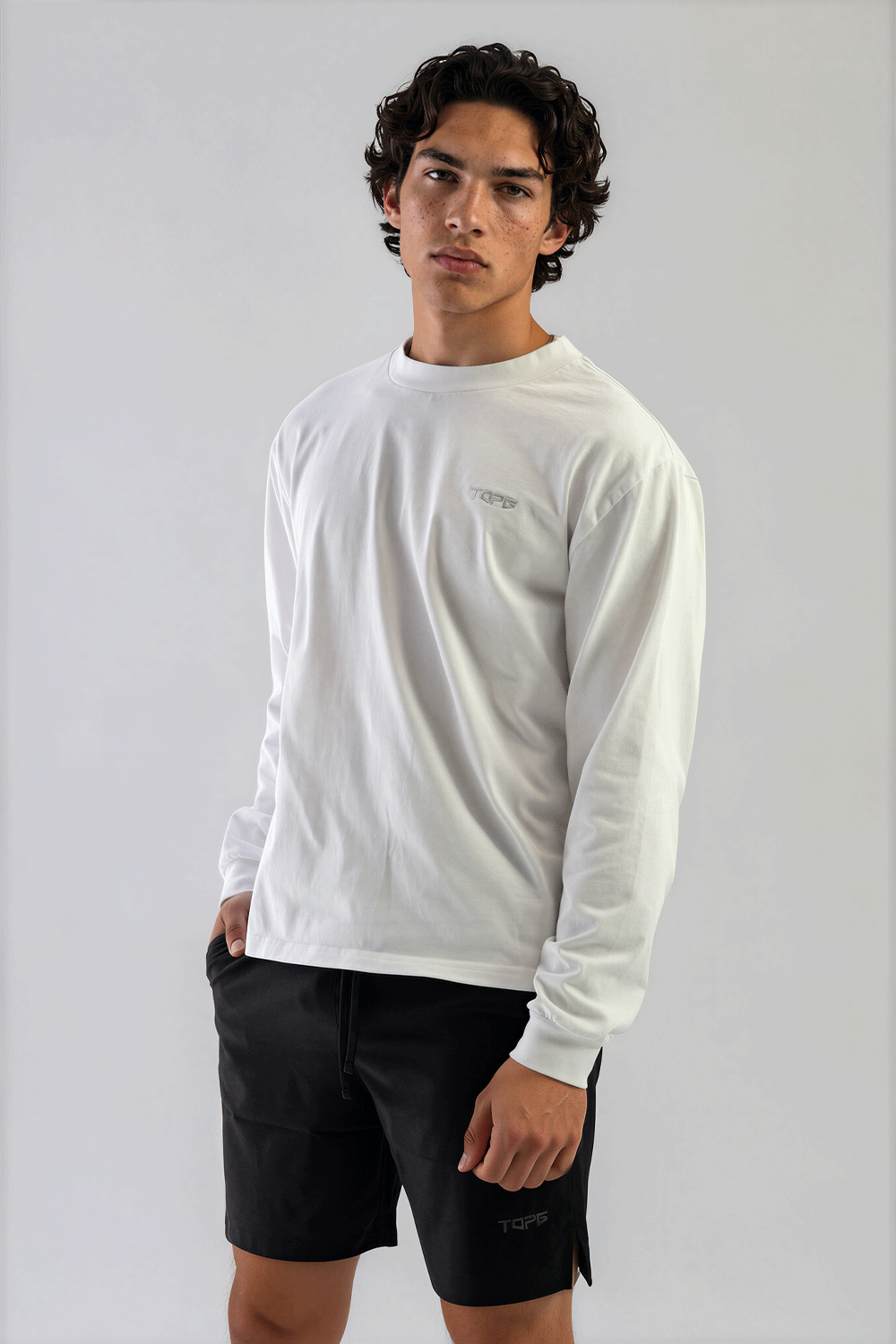 Essential Oversized Long Sleeve White