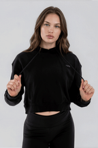 Essential Crop Hood Black