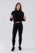 Essential Crop Hood Black