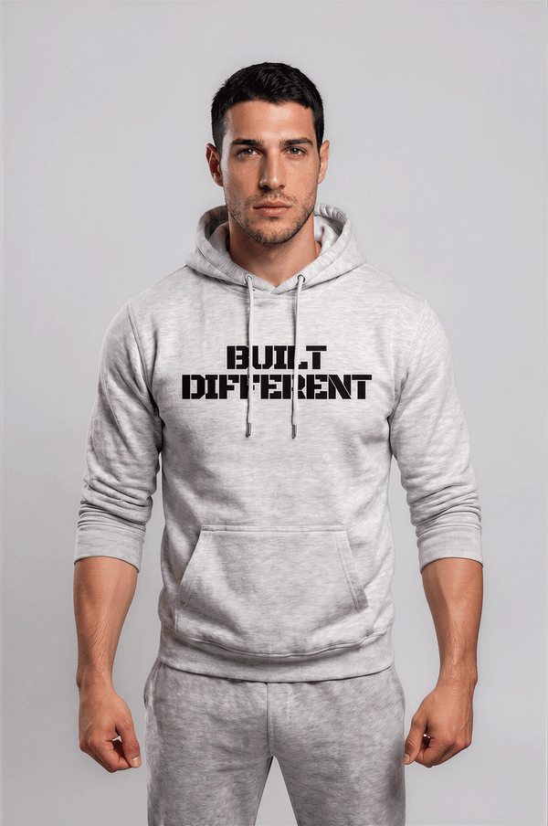 Built Different Hoodie Grey