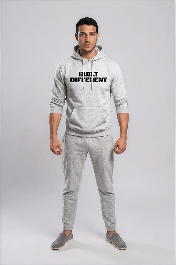 Built Different Hoodie Grey