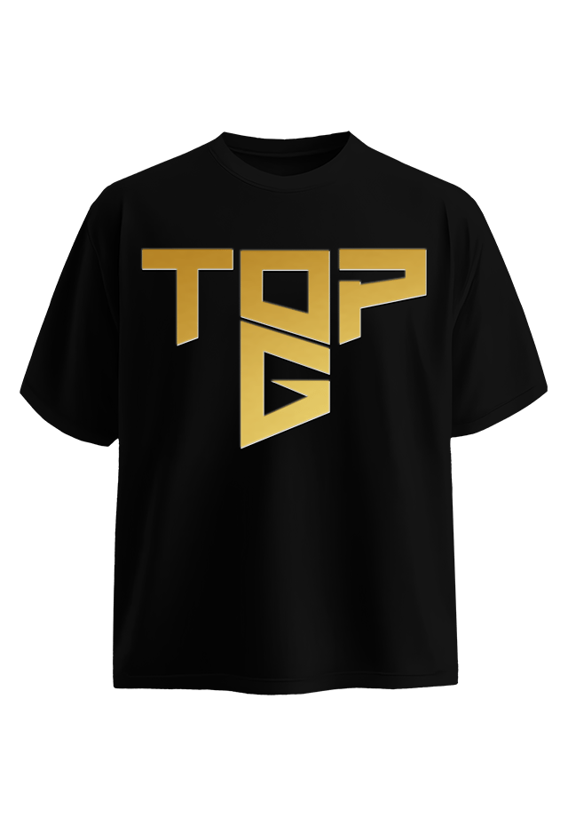 Cobra Shield Tee Black Gold back view Top G men's t shirt