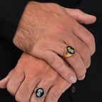 Tate Signature Ring back view Top G ring