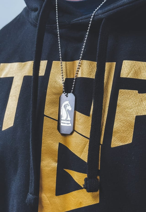 Together We Fight Blackout detail Top G necklace