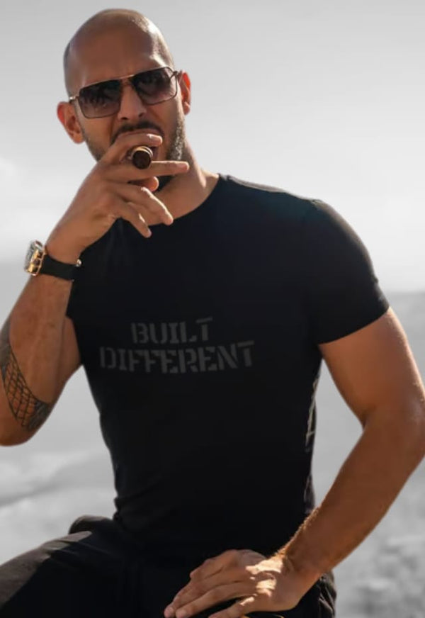 Built Different Blackout back view Top G men's t shirt