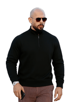 Legacy Half Zip Crew front view Top G product