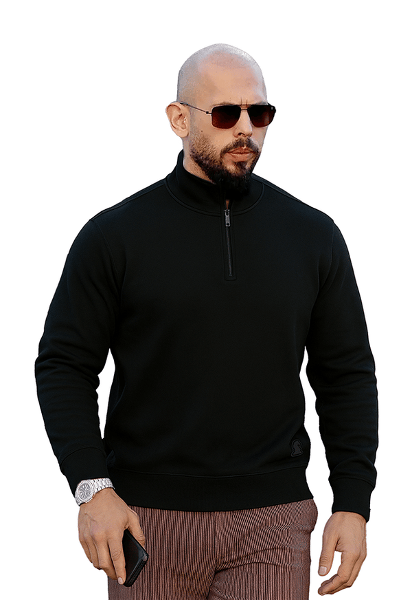 Legacy Half Zip Crew front view Top G product