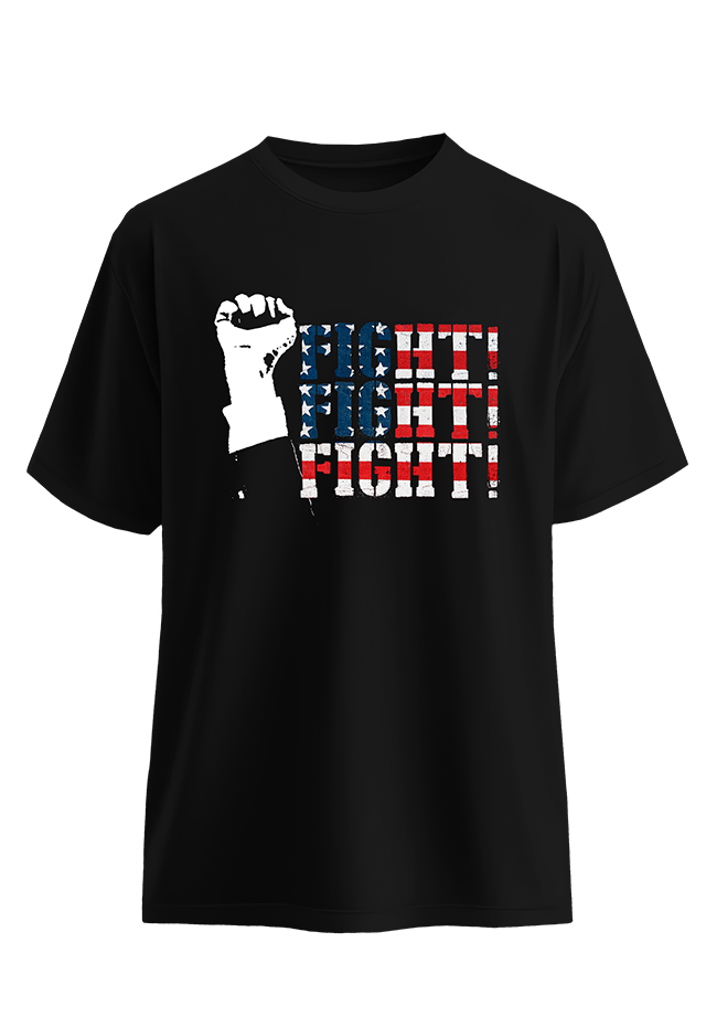 FIGHT FIGHT FIGHT front view Top G men's t shirt