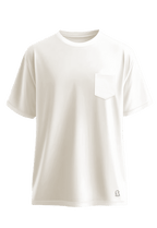 Legacy Pocket Tee Ivory front view Top G men's t shirt