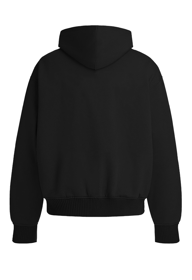 Built Different Hoodie Blackout Edition back view Top G men's hoodie