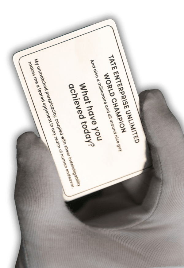 The Tate Business Card front view Top G product