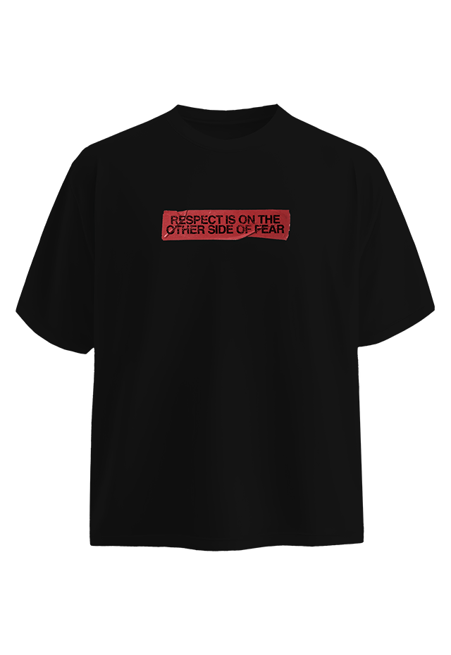 Embrace Fear Black front view Top G men's t shirt