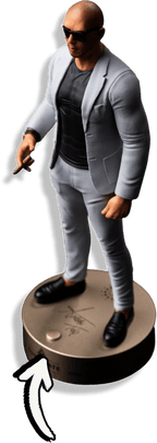 SuperTate figurine full body on metal base
