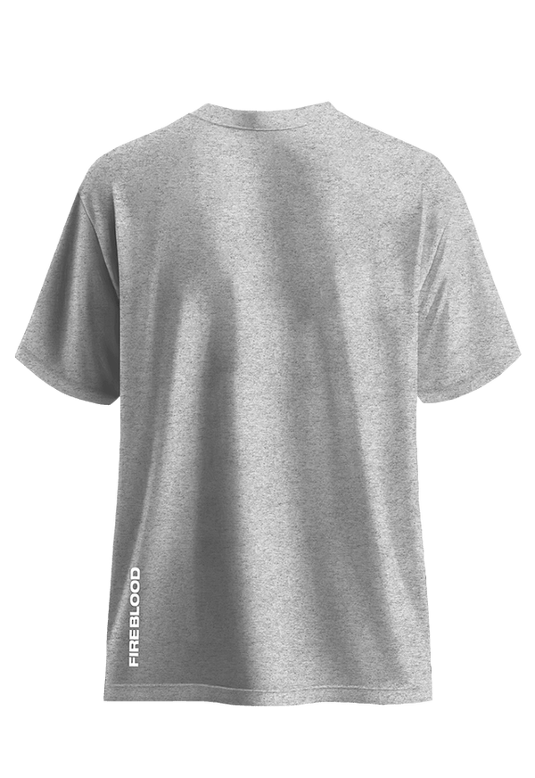 FIREBLOOD Active Tee Grey detail Fireblood men's t shirt
