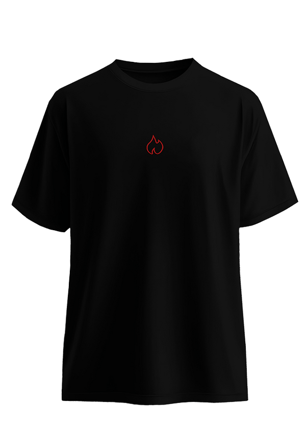 FIREBLOOD Active Tee Black back view Fireblood men's t shirt