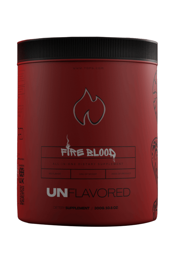 Fireblood one off 2 tubs back view Fireblood daily supplement