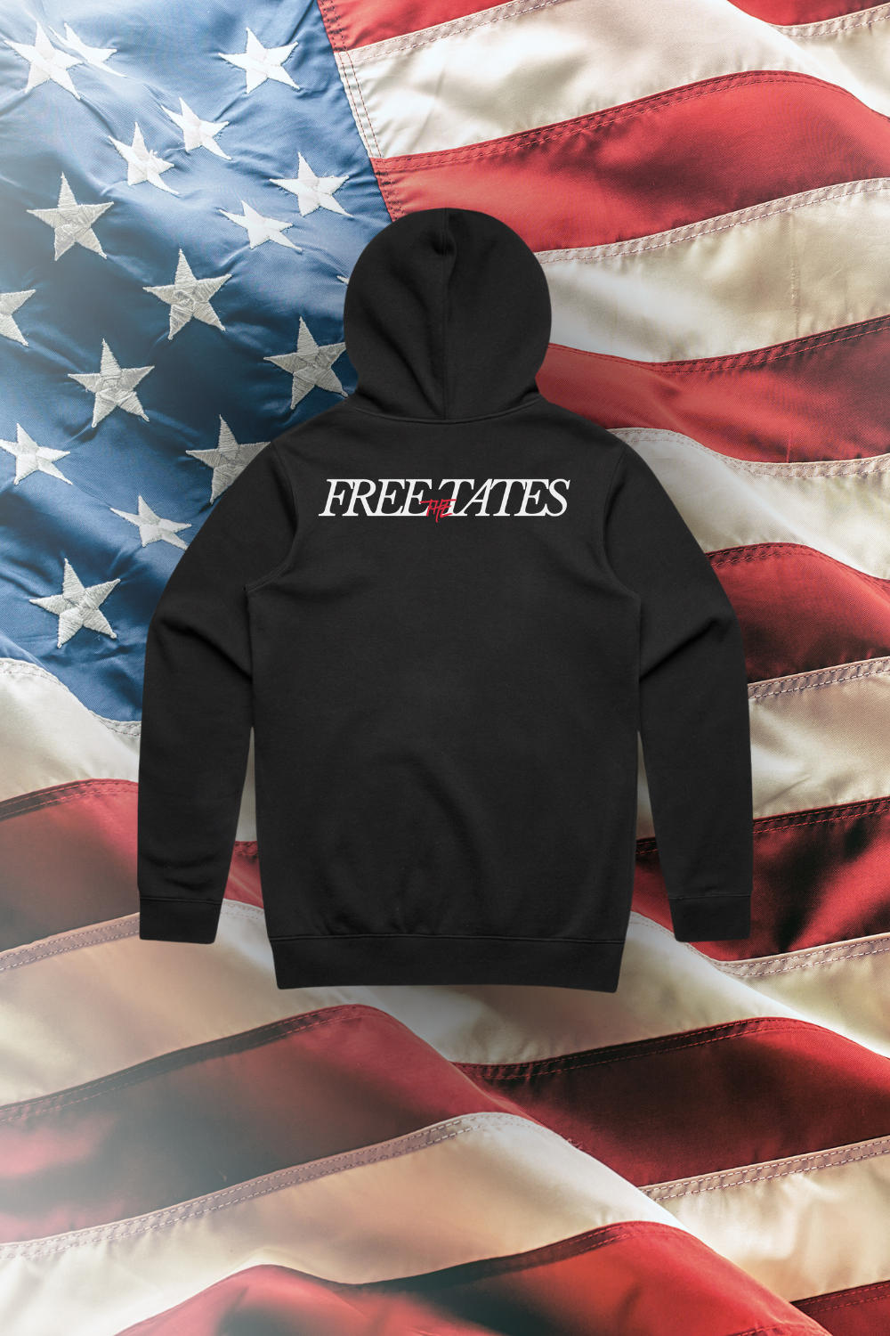 Free The Tates Hoodie Black