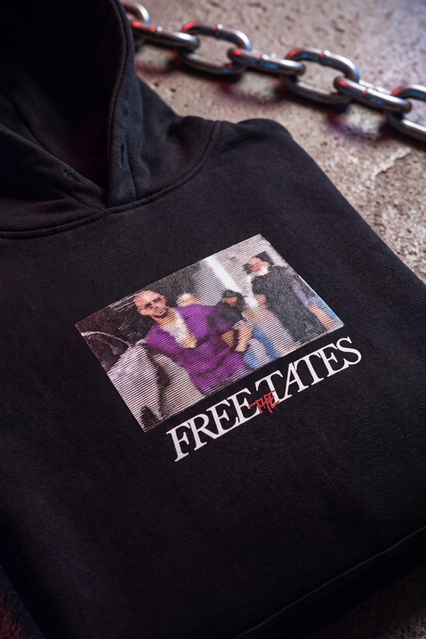 Free The Tates Hoodie Black