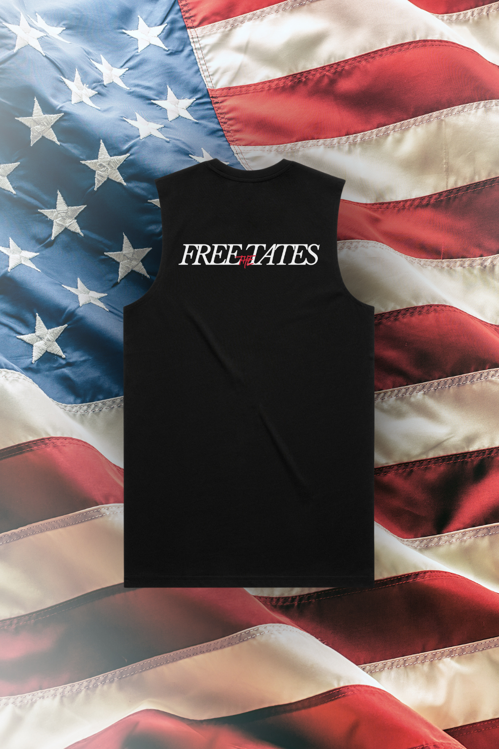 Free The Tates Vest Black