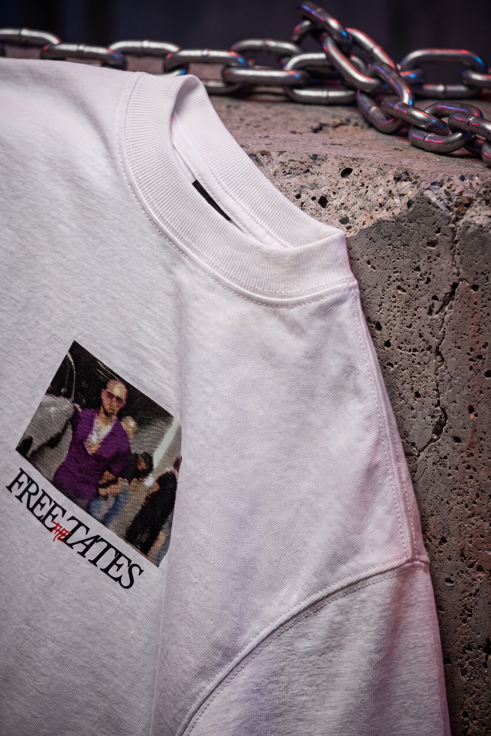 Free The Tates Tee White